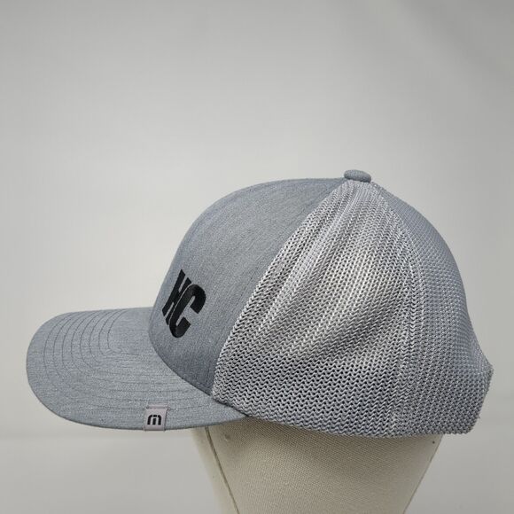 HC Snapback Mesh Back Trucker Hat Gray One Size Mesh Back Flexfit 110 - Picture 3 of 8